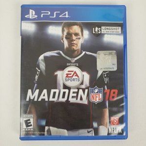 Madden 18 Sony PlayStation 4 PS4 NFL Tom Brady Football Game